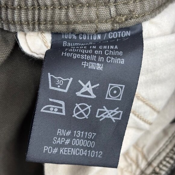 Keen Pull On Pants Boys XL Olive Green Reinforced Knees Elastic Waist Cotton - Picture 10 of 12